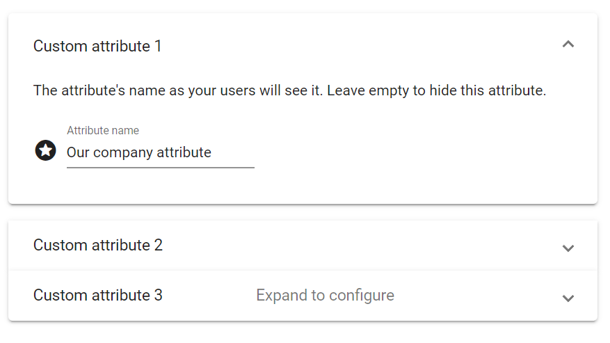 Name your custom attributes