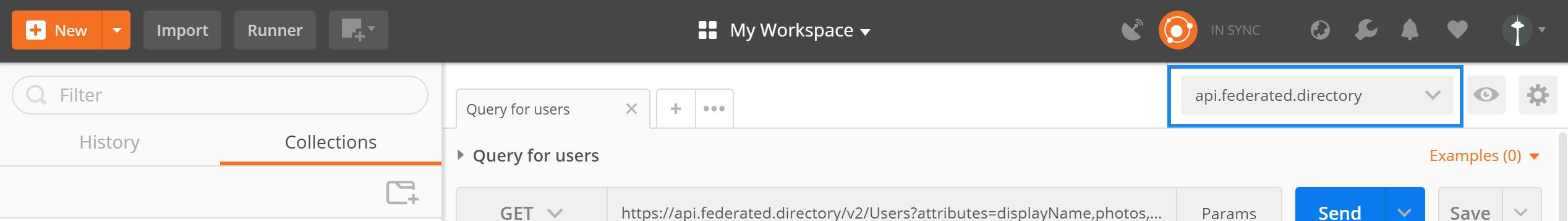 Import the Federated Directory Example Environment