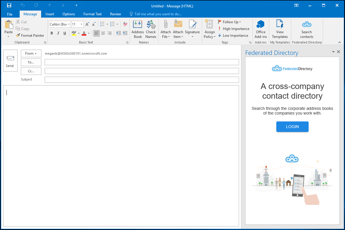 Start the Outlook add-in