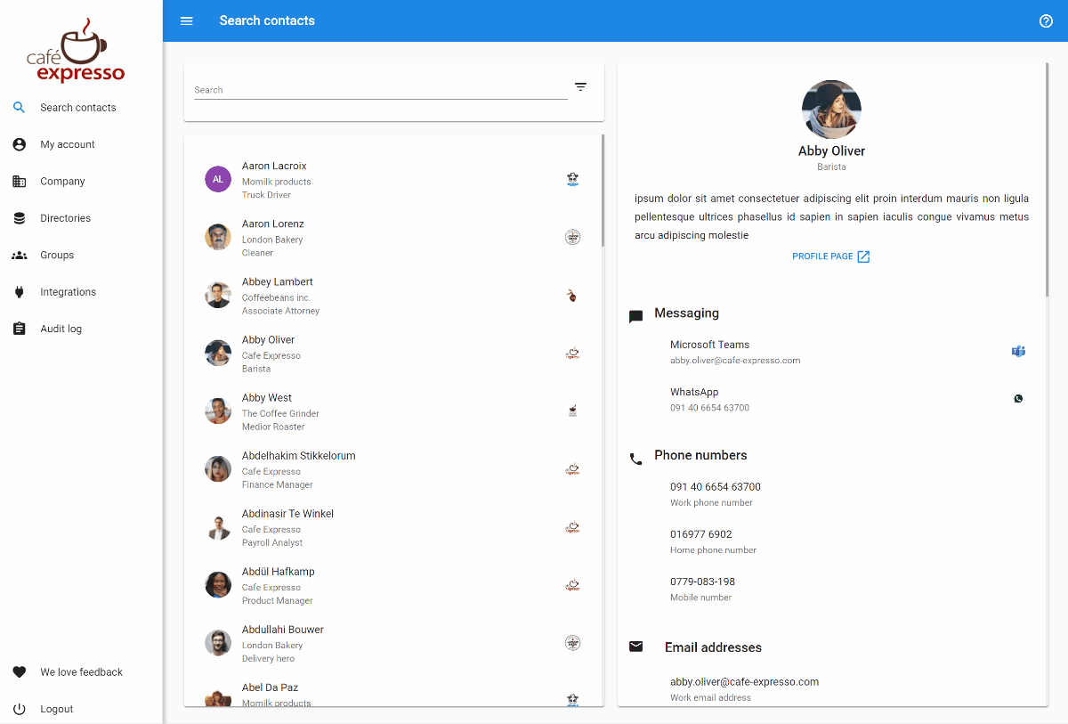 Searching your Federated Directory is easy